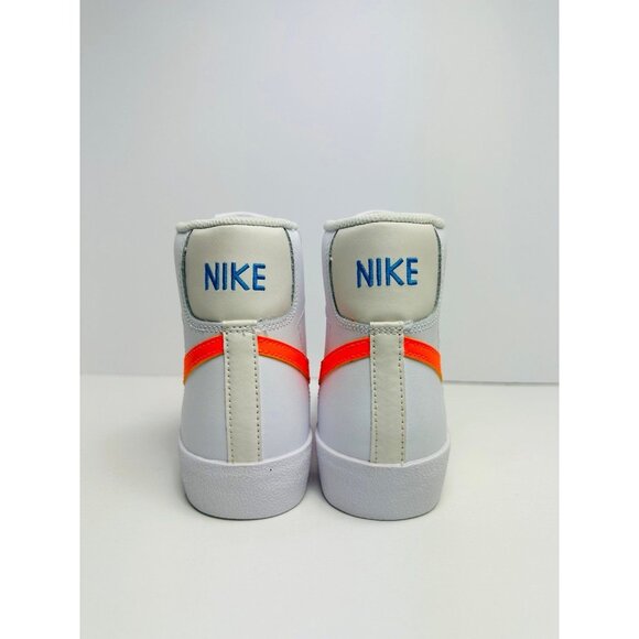 5Y FITS 6.5 W NIKE Blazer Mid '77 GS 'White Total Orange DA4086 116 - Picture 4 of 7